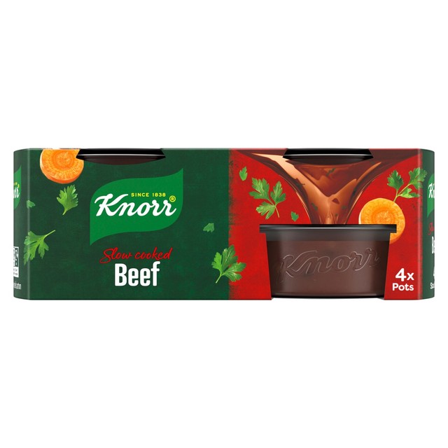 Knorr beef stock pots 4 x 28g, UK version