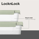 LocknLock NestnLock Sage Green food storage container set 5pc, UK version