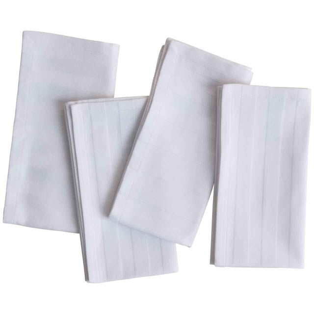 M&S cotton sateen napkin set white, imported from the UK