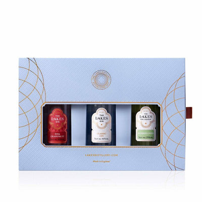 M&S Lakes Distillery Gin Collection with Elderflower, Classic, and Pink Grapefruit Gin Tasting Set 3 x 5cl- Buy online at McGrocer