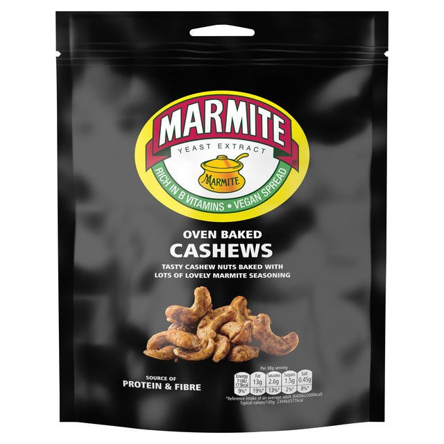 Marmite cashew nuts yeast extract flavour 90g, imported from the UK