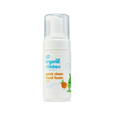 M&S Green People Organic Children Hand Foam Sanitiser Citrus 100ml- Buy online at McGrocer