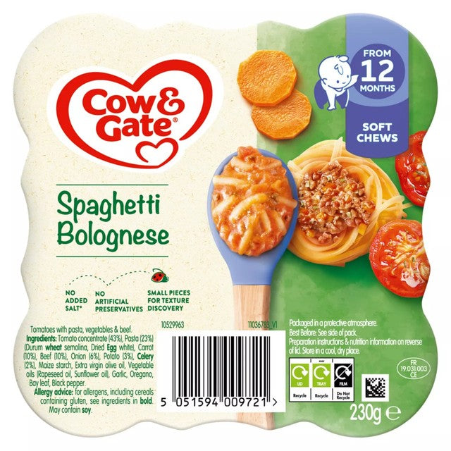 Cow & Gate spaghetti bolognese 230g - British product
