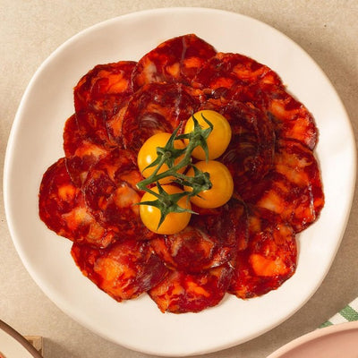 Brindisa Iberico Bellota Chorizo Scheiben Herzhafter Snack 100g