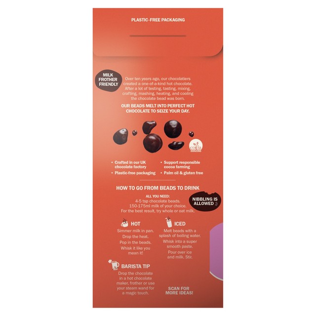 Cocoa Canopy Rich Dark hot chocolate beads 225g - British product