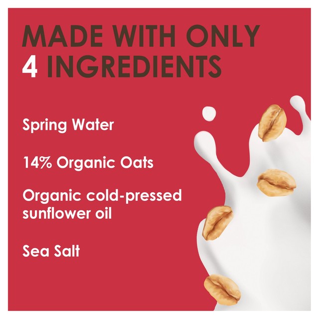 Rude Health organic oat barista drink 1L, imported from the UK
