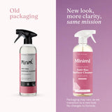 Miniml Pink Grapefruit Anti-Bac Surface Cleaner 750ml, imported from the UK