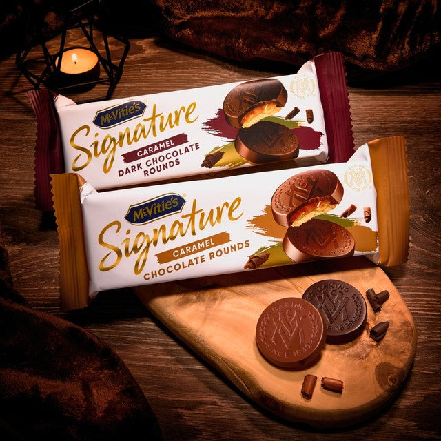 McVitie's dark chocolate rounds biscuits pack - British product