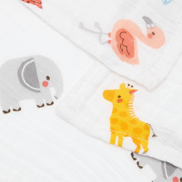 Bloomsbury Mill muslin swaddle blankets Jungle Cubs 3 pack - British product