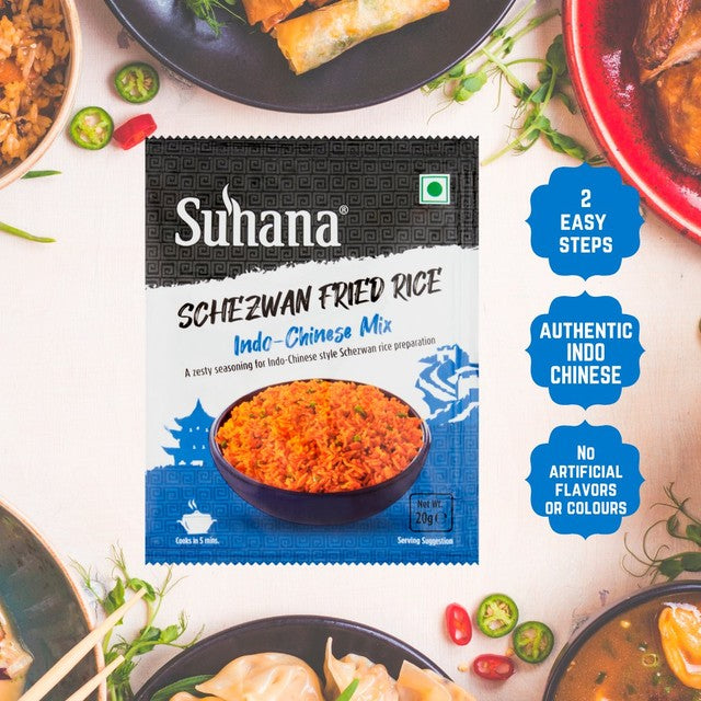 Suhana Schezwan Indo-Chinese spice mix 20g (British brand)