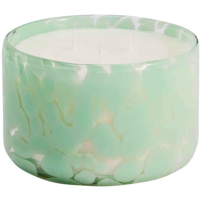 M&S lychee dragonfruit confetti 3 wick candle, green, imported from the UK
