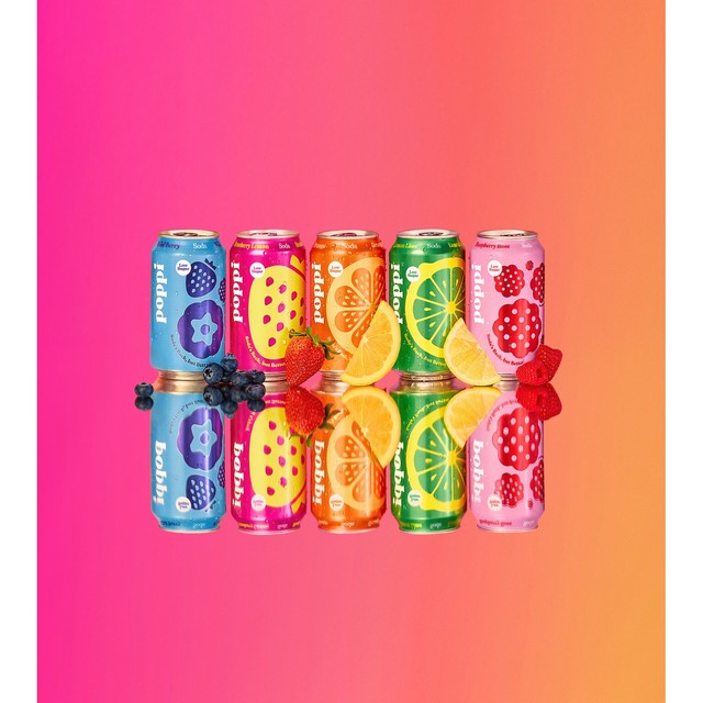 Poppi lemon lime soda can (British brand)
