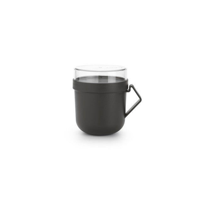 Brabantia Make & Take Soup Mug Dark Grey 0.6L - British product