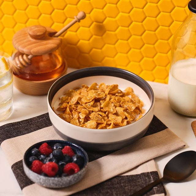 Kellogg's Crunchy Nut breakfast cereal with honey and peanuts - British product