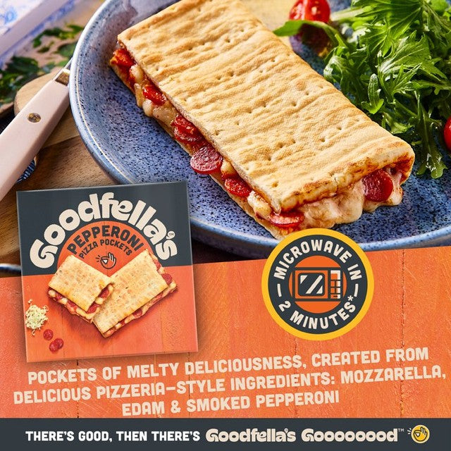 Goodfella's pepperoni pizza pockets 250g - British product