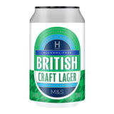 M&S low alcohol craft lager 330ml, imported from the UK