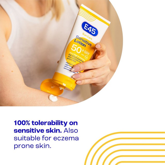 E45 SPF 50+ sun cream lotion 180ml, UK version