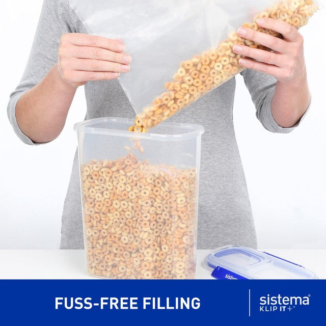 Sistema Klip It Plus 4.2L Rectangular Food Storage Container (British brand)