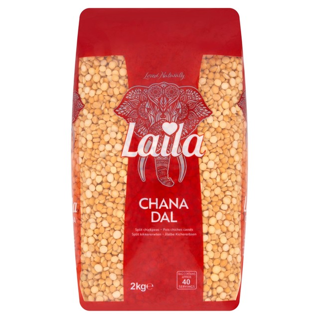 Laila Chana Dal split chickpeas vegetarian lentil (British brand)