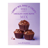 M&S chocolate muffin mix box with dark chocolate chunks - British product