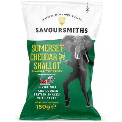 M&S Savoursmiths Somerset Cheddar and Shallot Potato Crisps 150g- Buy online at McGrocer