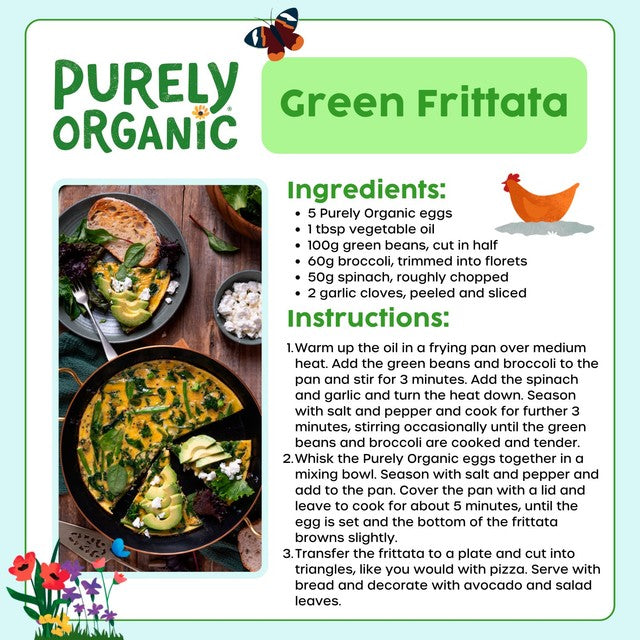 Purely Organic free range eggs 10 count imported from the UK
