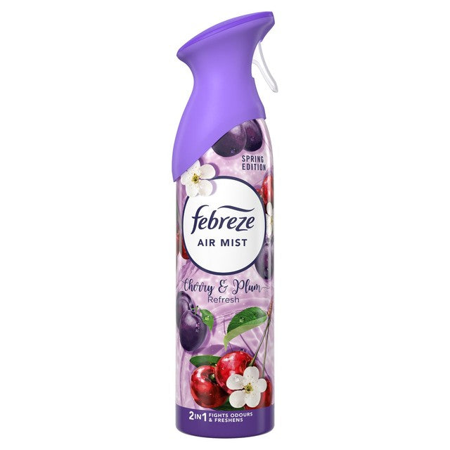 Febreze air freshener aerosol spray Plum & Cherry Refresh 185ml - British product