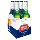 Stella Artois alcohol-free lager beer 4 x 330ml (British brand)