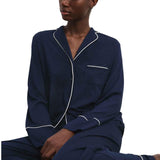 Autograph Women's Cotton Modal Revere Pyjamas Navy XL, imported from the UK