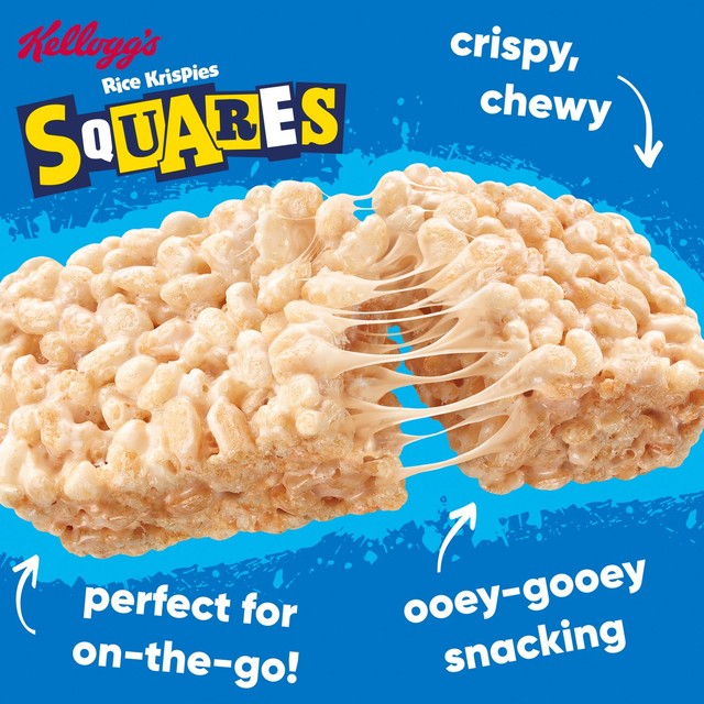 Kellogg's Rice Krispies Squares Marshmallow Snack Bars 4x28g, UK version