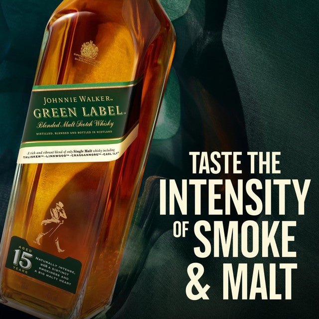 Johnnie Walker Green Label blended Scotch whisky 70cl, UK version