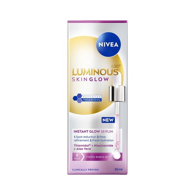 Nivea Luminous 630 Skin Glow Serum 30ml, imported from the UK