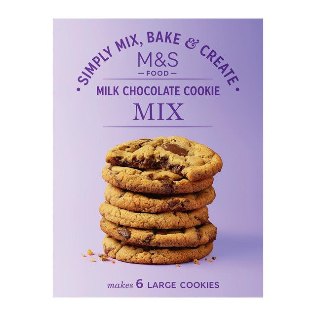 M&S milk chocolate cookie mix box, imported from the UK