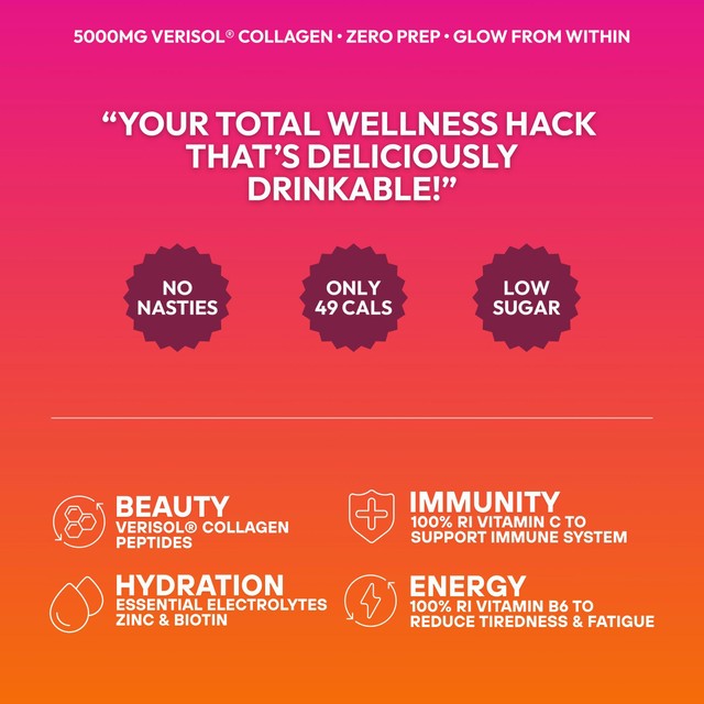 AQUA GLOW mango passion collagen drink 250ml, UK version