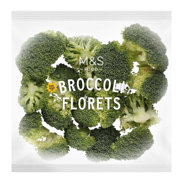 M&S broccoli florets 240g, imported from the UK