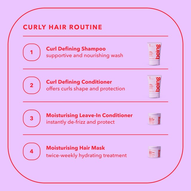 Being MAJOR MOISTURE leave-in conditioner for curls (British brand)