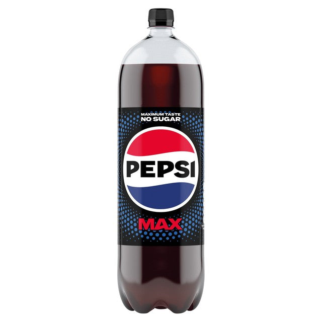 Pepsi Max sugar free cola 2L, imported from the UK