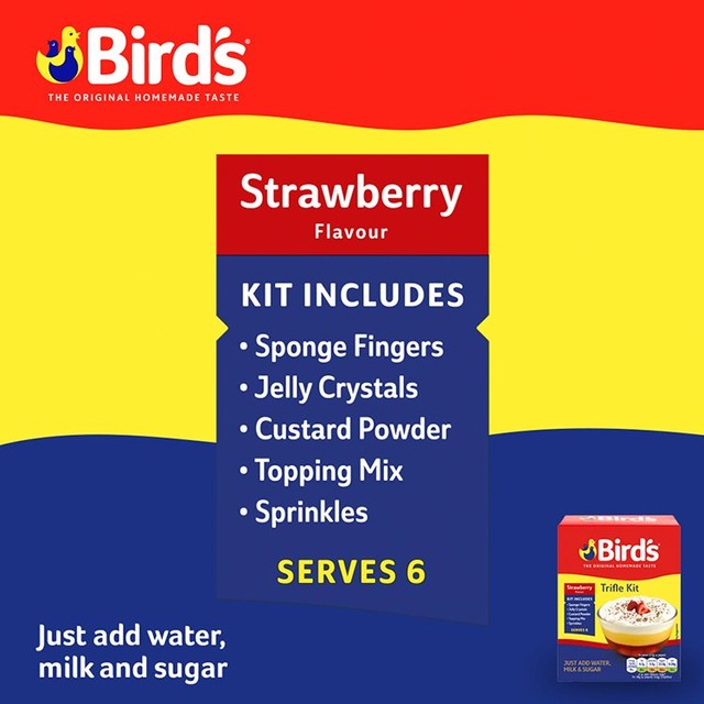 Bird's Strawberry Trifle Kit 141g - British product