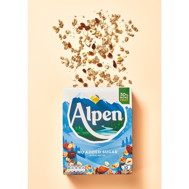 Alpen muesli No Added Sugar 550g - British product