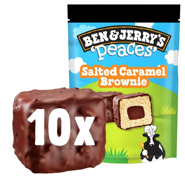 Ben & Jerry's salted caramel brownie peaces ice cream bites 160ml - British product