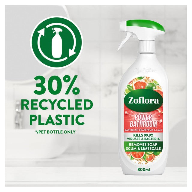 Zoflora grapefruit and lime bathroom cleaner 800ml (British brand)