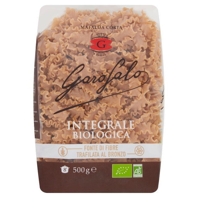 Garofalo organic whole wheat mafalda corta pasta 500g, UK version