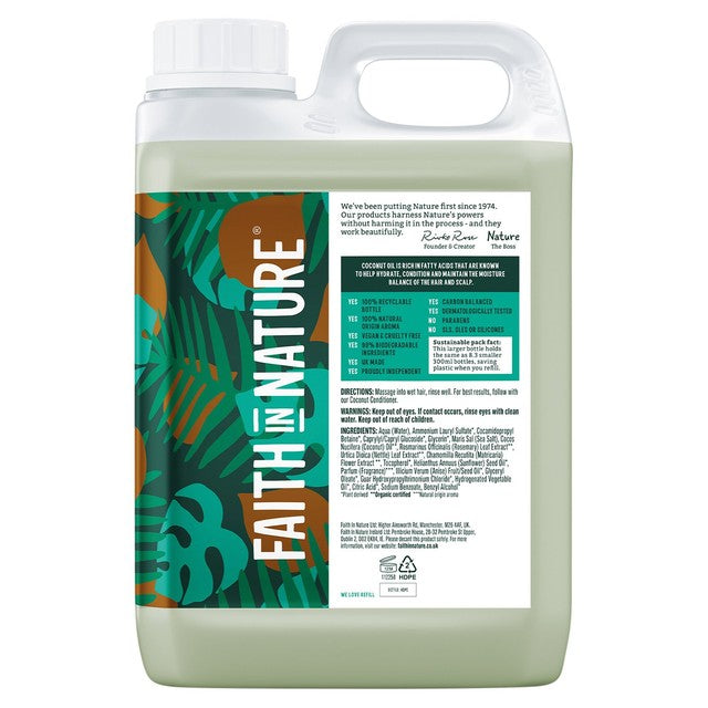 Faith In Nature coconut shampoo 2.5L - British product