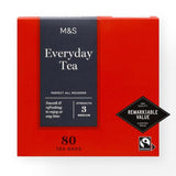 M&S Fairtrade Everyday Tea Bags 80 pack, imported from the UK