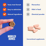 Marleybones dental supplement chew for dogs, imported from the UK