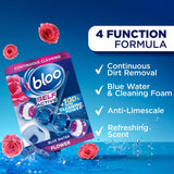 Bloo Colour Active+ Flowers toilet rim block, UK version