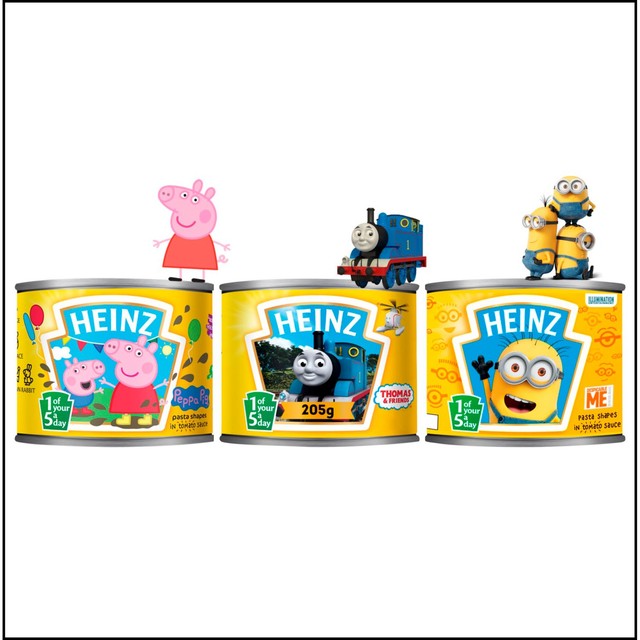 Heinz Peppa Pig pasta shapes in tomato sauce 205g (British brand)
