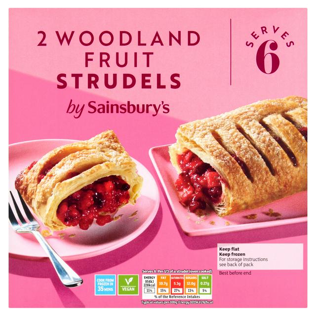 Sainsburys Woodland Fruit Strudel x2 600g Serves 6