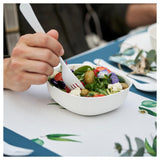 Duni Bio white bagasse 14cm party bowls (British brand)
