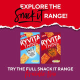 Ryvita flatbread snacks sour cream and chive 125g, imported from the UK